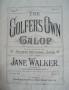 Golfers own gallop antique golf sheet music