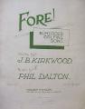 fore antique Golf Sheet music